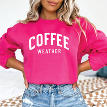 Load image into Gallery viewer, Fall Sweatshirt - Coffee Sweatshirt Crewneck Coffee Lover