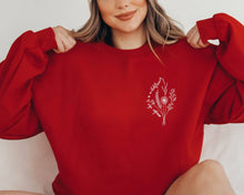 Load image into Gallery viewer, Maybe She Is A Wildflower - Minimalist Flower Crewneck