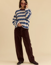 Load image into Gallery viewer, Villa Drawstring Barrel Leg Pant in Chocolate