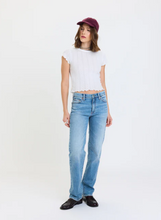 Load image into Gallery viewer, Rebel Mid Rise Slim Straight in On Repeat