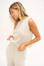 Load image into Gallery viewer, JOANNA SWEATER RIB TANK - ASH