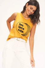 Load image into Gallery viewer, LET LOVE RULE TANK - GOLDEN SUN