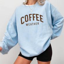 Load image into Gallery viewer, Fall Sweatshirt - Coffee Sweatshirt Crewneck Coffee Lover
