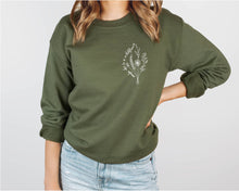 Load image into Gallery viewer, Maybe She Is A Wildflower - Minimalist Flower Crewneck
