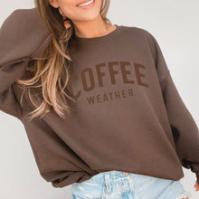 Load image into Gallery viewer, Fall Sweatshirt - Coffee Sweatshirt Crewneck Coffee Lover
