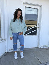 Load image into Gallery viewer, Rumi Stretch Twill Button Up Bubble Jacket

