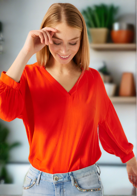 ORANGE BLOUSE