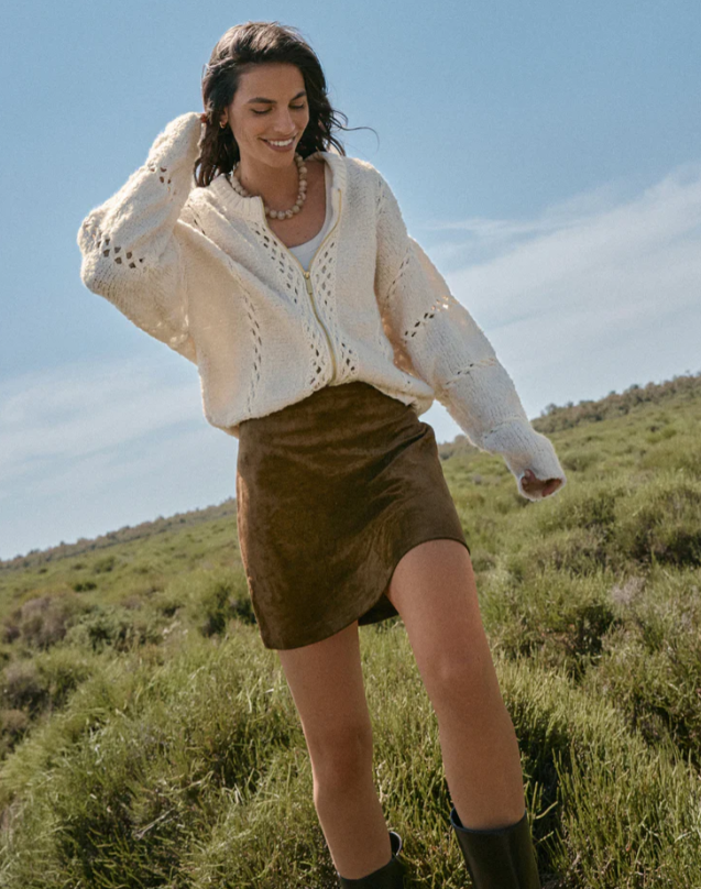 Ciera Faux Suede Mini Skirt