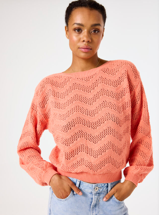 Salmon pink sweater