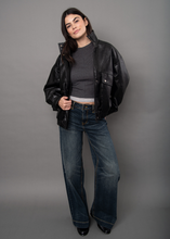 Load image into Gallery viewer, MIRANA LADIES PU JACKET-BLACK
