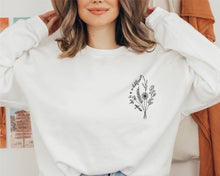 Load image into Gallery viewer, Maybe She Is A Wildflower - Minimalist Flower Crewneck

