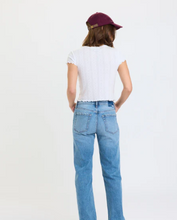 Load image into Gallery viewer, Rebel Mid Rise Slim Straight in On Repeat
