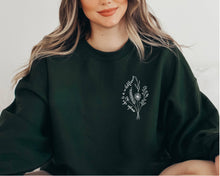 Load image into Gallery viewer, Maybe She Is A Wildflower - Minimalist Flower Crewneck
