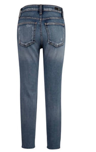 RACHAEL' HIGH RISE MOM JEAN IN MEND