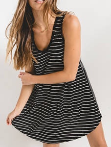 STRIPPED BREEZY DRESS