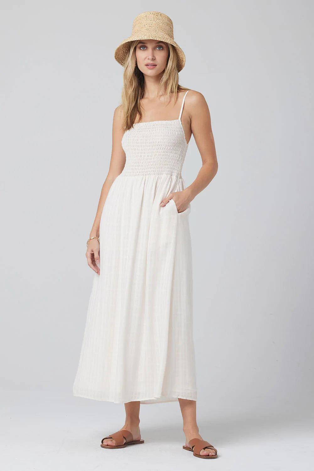 knee length dresses for ladies Aletta Midi Dress – ElleRain Boutique