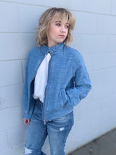 Load image into Gallery viewer, Denim Quilted Jacket
