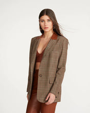 Load image into Gallery viewer, AUDREY BLAZER BROWN MULTI
